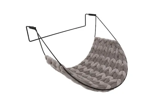 D&D Home Radiatorbed “Leah” – 46×38×31 cm (lichtgrijs & groen)