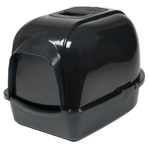 Ebi Kattentoilet Eclipse Transparant/Zwart – M & L