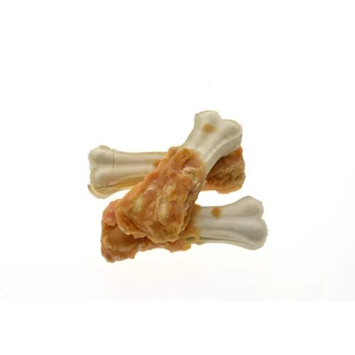Zoolekker Rawhide bot met kip 11 cm bulk
