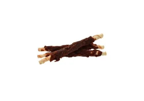 Zoolekker Rawhide stick met eend 24 cm bulk