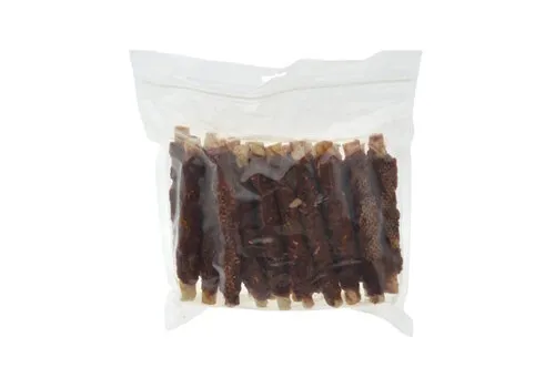 Zoolekker Rawhide stick met eend 18 cm bulk