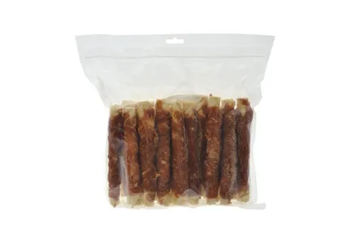 Zoolekker Rawhide stick met kip 18 cm bulk