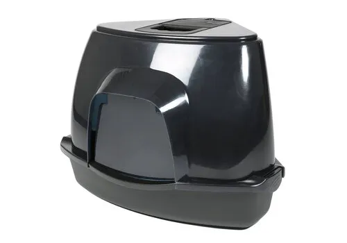 Ebi Kattentoilet Prism Transparant/Zwart – M & L