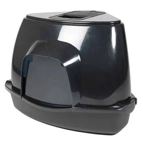 Ebi Kattentoilet Prism Transparant/Zwart – M & L