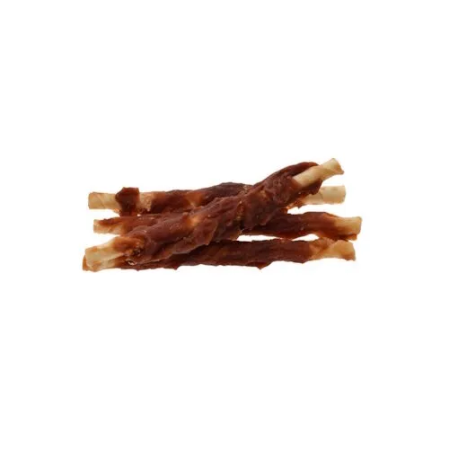 Zoolekker Rawhide stick met eend 12 cm