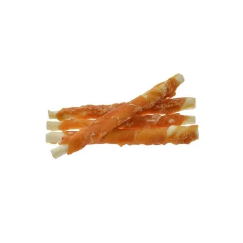 Zoolekker Rawhide stick met kip 12 cm