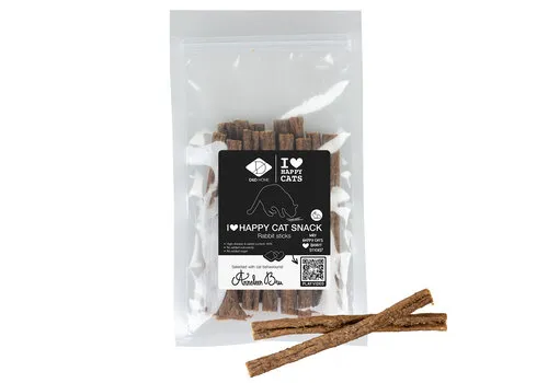 D&D Home I Love Happy Cat Snacksticks – Kip, Konijn, Rund, Kalkoen & Eend