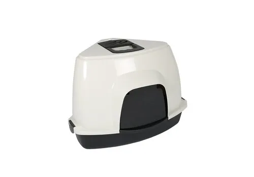 Ebi Kattentoilet Prism Crème/Zwart L – 56×70×46 cm