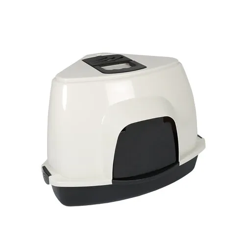 Ebi Kattentoilet Prism Crème/Zwart L – 56×70×46 cm