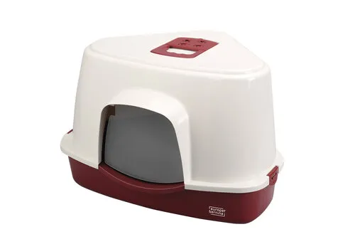 Ebi Kattentoilet Prism Wit/Rood L – 56×70×46 cm