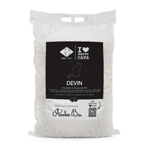 D&D Home Ongeparfumeerde Kattenbakvulling DEVIN – 12 kg / 13,8 L