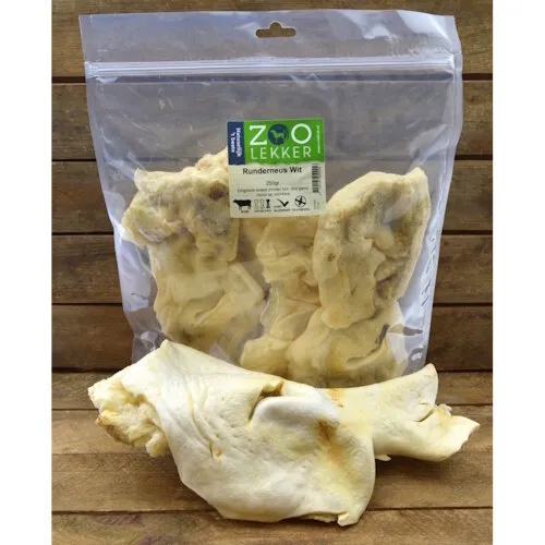 Zoolekker Runderneus wit hondensnack - 250 g