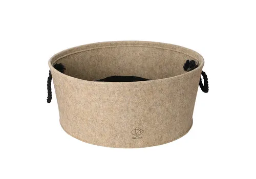 D&D Home Kattenmand Felt Vat Beige – L en XL