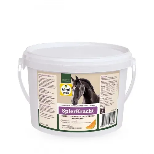 VITALstyle SpierKracht 1,5 kg - ondersteuning voor spieropbouw bij paarden