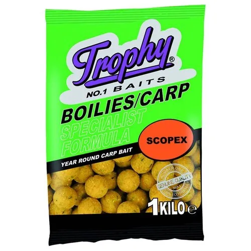 Trophy Baits Boilies Scopex 1KG - karperaas Trophy Baits Boilies Scopex 1KG - karperaas