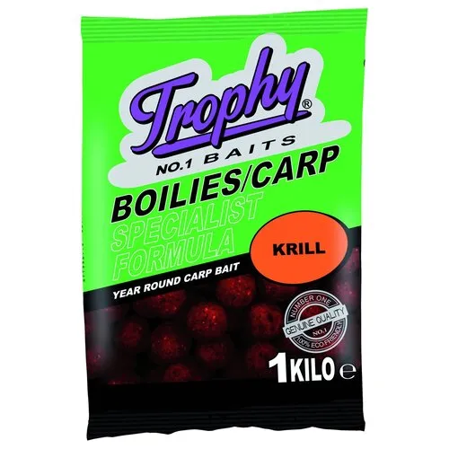 Trophy Baits Boilies Krill 1KG - karperaas Trophy Baits Boilies Krill 1KG - karperaas