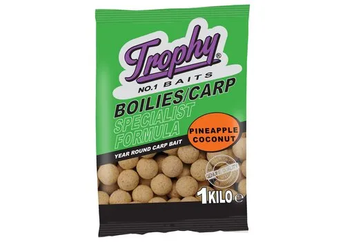 Trophy Baits Boilies Pineapple Coconut 1KG - karperaas