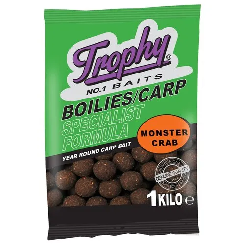 Trophy Baits Boilies Monstercrab 1KG - karperaas Trophy Baits Boilies Monstercrab 1KG - karperaas