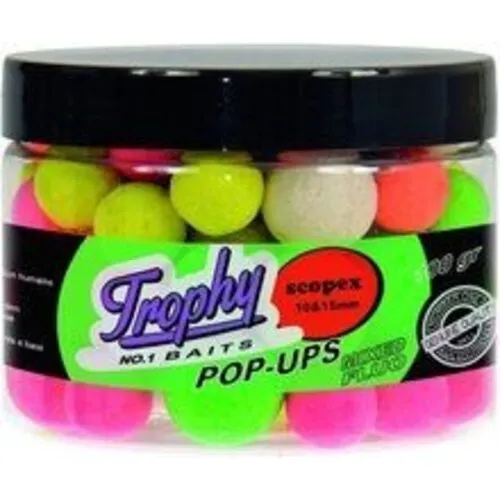 Trophy Baits Pop-Up Boilies Scopex 10/15MM 70g - karperaas Trophy Baits Pop-Up Boilies Scopex 10/15MM 70g - karperaas