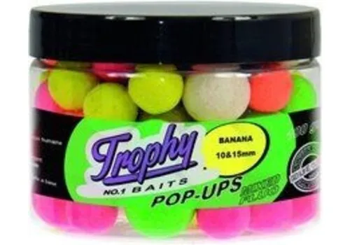 Trophy Baits Pop-Up Boilies Banana 10/15MM 70g - karperaas