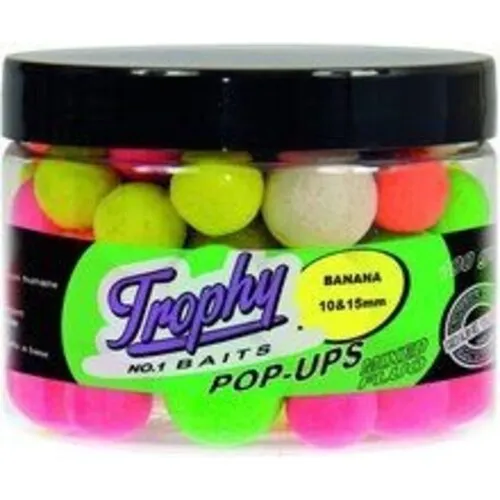 Trophy Baits Pop-Up Boilies Banana 10/15MM 70g - karperaas