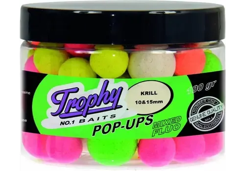 Trophy Baits Pop-Up Boilies Krill 10/15MM 70g - karperaas