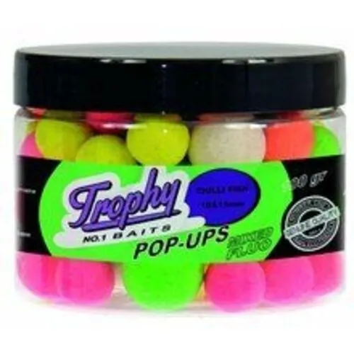 Trophy Baits Pop-Up Boilies Chili Fish 10/15MM 70g - karperaas
