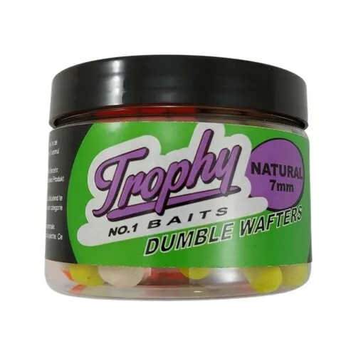 Trophy Baits Dumbell Wafters Natural 7MM 70g - karperaas