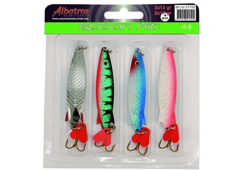 Albatros Spoonkit - Albatros kunstaas set voor roofvis