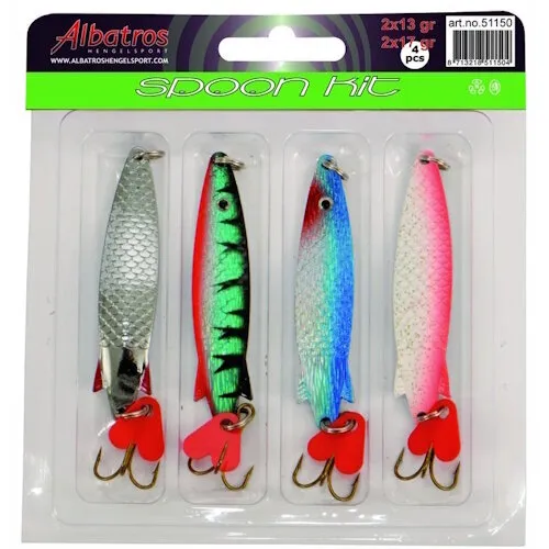 Albatros Spoonkit - Albatros kunstaas set voor roofvis