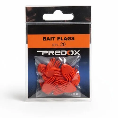 Predox Bait Flags - 20 stuks zacht rubberen vinnen voor aasbevestiging