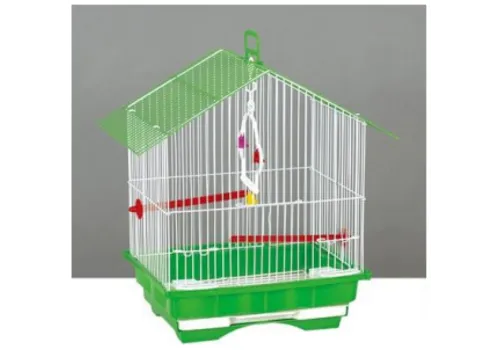 Junai.nl Vogelkooi Type 5B101 - wit met groen Junai.nl Vogelkooi Type 5B101 - wit met groen