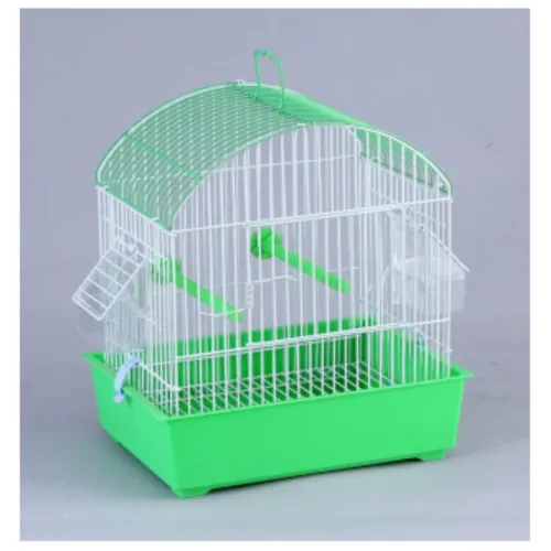 Junai.nl Vogelkooi Type E11 - wit met groen Junai.nl Vogelkooi Type E11 - wit met groen