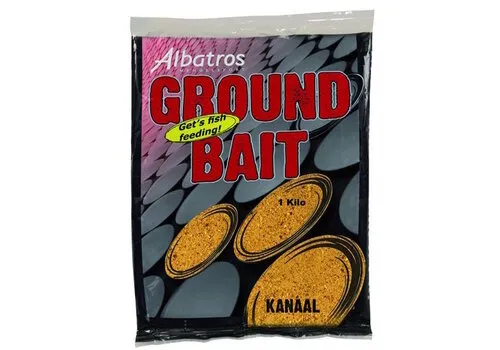 Albatros Groundbait Kanaal/Rivier 1KG - geel lokvoer voor witvis
