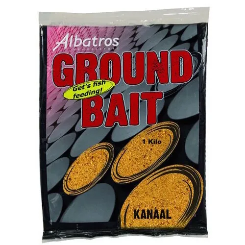 Albatros Groundbait Kanaal/Rivier 1KG - geel lokvoer voor witvis