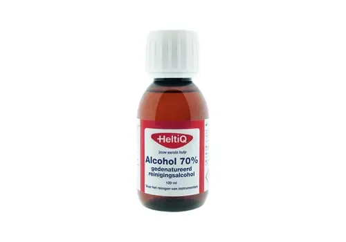 Heltiq Alcohol 70% 120ML - reinigingsalcohol voor instrumenten Heltiq Alcohol 70% 120ML - reinigingsalcohol voor instrumenten
