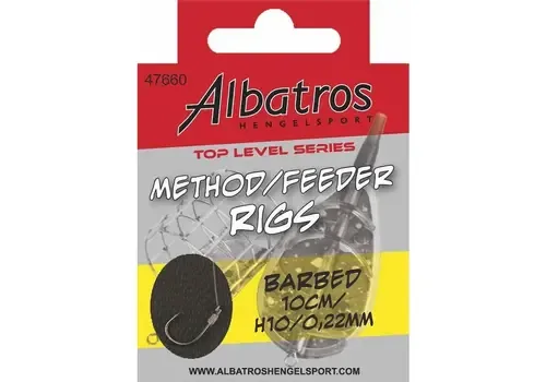 Albatros Top Level Method Rig Barbless – Voorgebonden onderlijn zonder weerhaak