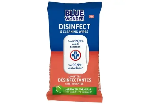 Blue Wonder Desinfectie Doekjes - 72 stuks Blue Wonder Desinfectie Doekjes - 72 stuks