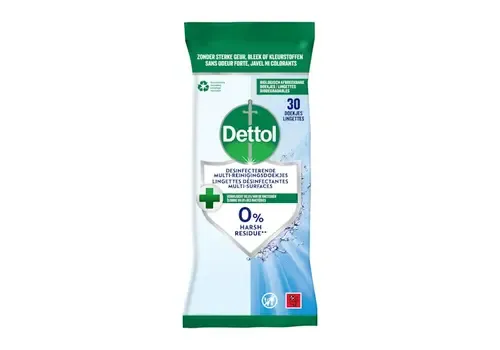 Dettol Desinfecterende Reinigingsdoekjes Cleanser - 30 stuks Dettol Desinfecterende Reinigingsdoekjes Cleanser - 30 stuks