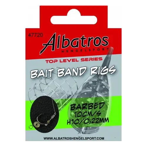 Albatros Top Level Baitband Rig Barbless Small – Haak 16 – 10 cm – Ø 0,18 mm
