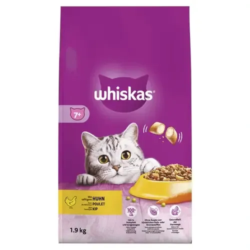 Whiskas Senior Kattenbrokken Kip - Zak 1,9KG