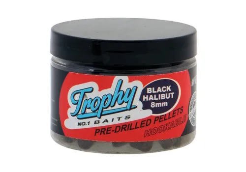 Trophy Baits Pre-Drilled Black Halibut Pellets