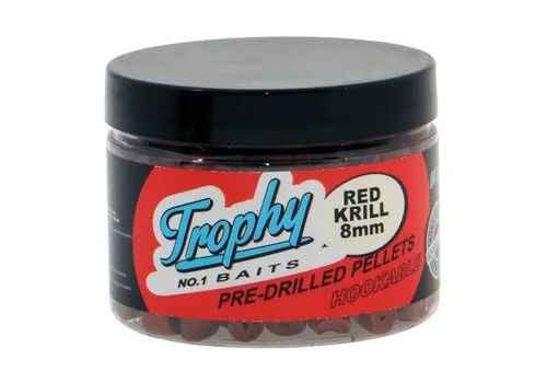Trophy Baits Pre-Drilled Red Krill Pellets