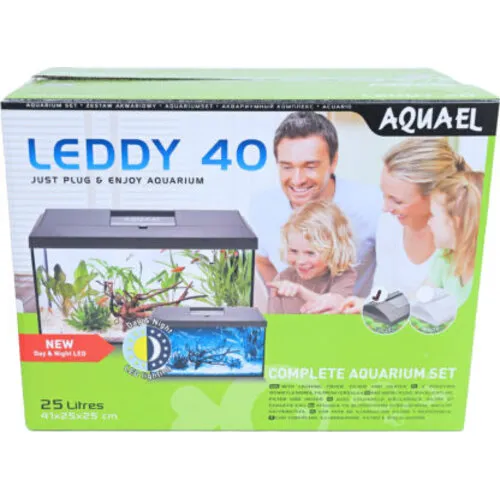 Aquael Aquarium Leddy Reserve Kap 40 Day&Night Zwart