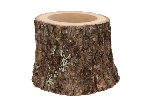 Junai.nl Nature Eikenhouten Pot Ø13-15 cm x 11 cm