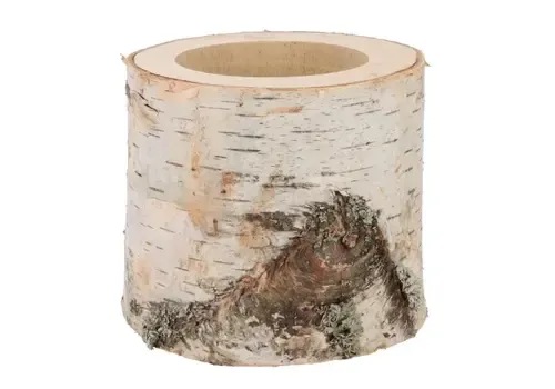 Junai.nl Nature Birch Pot D16–19cm x 15cm - berkenhouten plantenhouder
