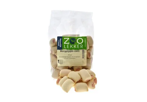 Zoolekker Mergpijpjes zalm hondensnack - 400 g