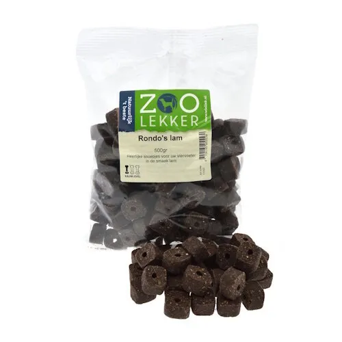 Zoolekker Rondo’s lam hondensnack - 500 g