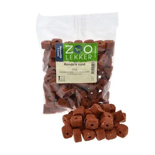 Zoolekker Rondo’s rund hondensnack - 500 g