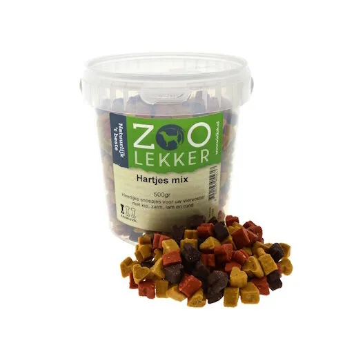 Zoolekker Hartjes mix hondensnack - 500 g